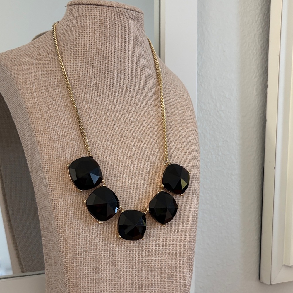 The Limited Chunky Black Faceted Necklace